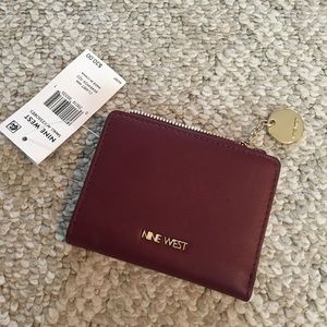NWT Nine West Small Wallet Claret MM